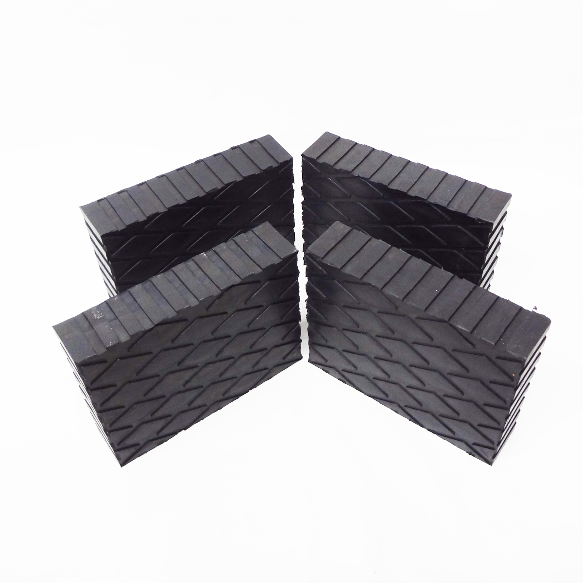 Solid Rubber Lift Block Pad (6 x 4 3/4 x 1.5) Set Of 4