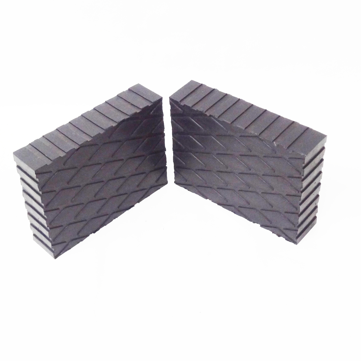 Solid Rubber Lift Block Pad (6 x 4 3/4 x 1.5) Set Of 2